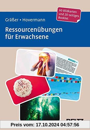 Ressourcenübungen für Erwachsene: 60 Bildkarten mit 20-seitigem Booklet in stabiler Box, Kartenformat 9,8 x 14,3 cm. (Be