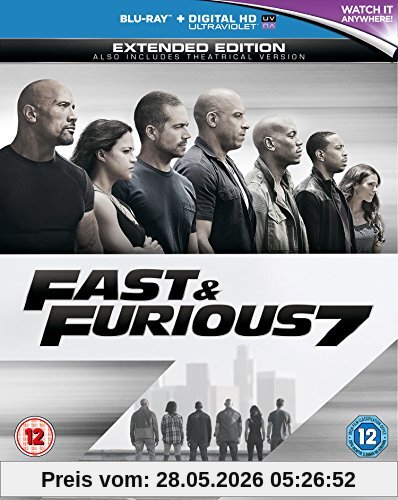 unbekannt Fast & Furious 7 [Blu-ray] [Region Free] Uk-Import (Region 2) - Sprache, Deutsch, Englisch.