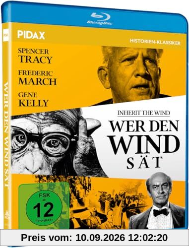 Wer den Wind sät (Inherit the Wind) / Spannendes Meisterwerk mit Starbesetzung (Pidax Historien-Klassiker) [Blu-ray]