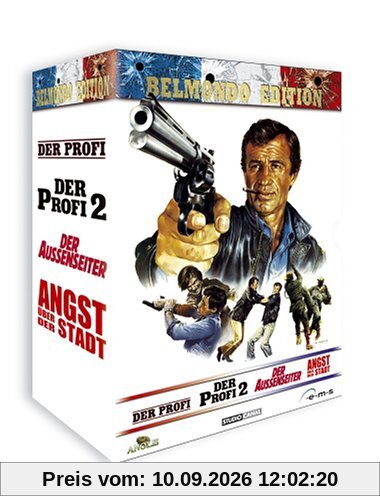Belmondo Edition - Der Profi / Der Profi 2 / Der Außenseiter / Angst über der Stadt (4 DVD