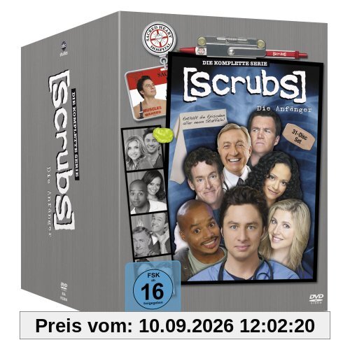 Scrubs: Die Anfänger - Die komplette Serie, Staffel 1-9 (31 Discs)