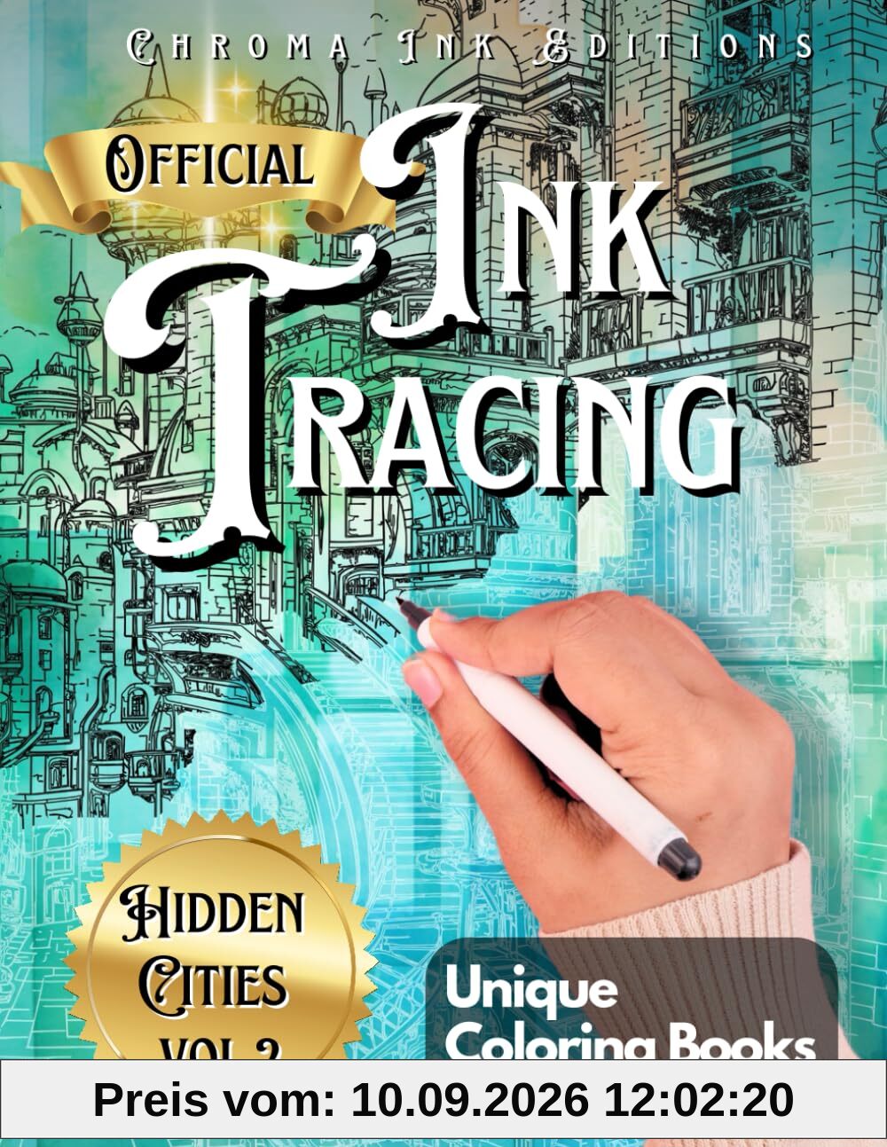 Ink Tracing Coloring Book, Follow the White Lines to Reveal a Unique City. A New Concept for the Reverse Coloring Book: Pen and Ink Art, Fantasy ... Color Book (Ink Tracing Beyond Lines)