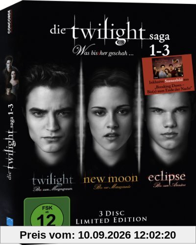 Die Twilight Saga 1-3 - Was bis(s)her geschah... (inkl. Sammelkarte) [Limited Edition] [3 DVDs]