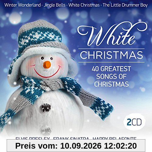 White Christmas; 40 greatest songs of christmas; Elvis Presley; Frank Sinatra; Harry Belafonte; Dean Martin; Louis Armstrong; Bing Crosby; Best of Christmas; Weihnacht