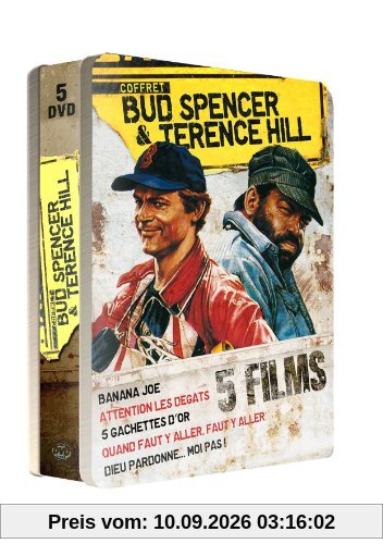 Coffret bud spencer et terence hill : dieu pardonne, moi pas ; 5 gachettes d'or ; banana joe ; attention les degats ; qu [FR Import]