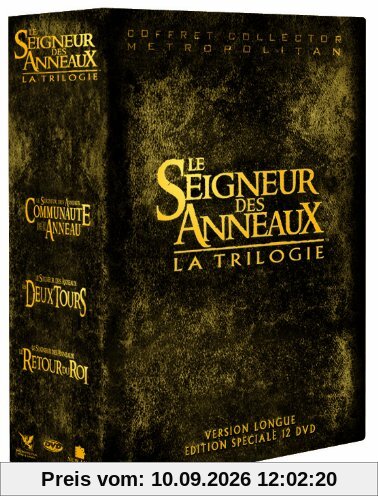 Coffret trilogie le seigneur des anneaux : la communauté de l'anneau ; les deux tours ; le retour du roi [FR Import]