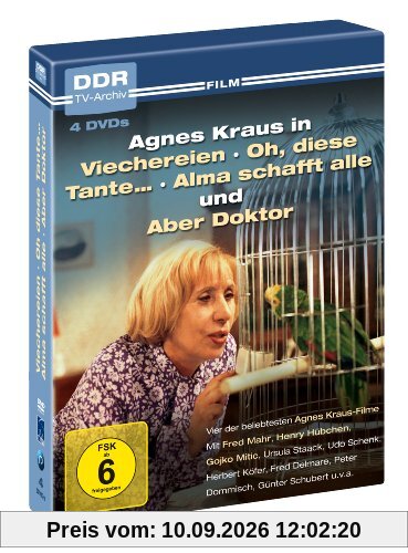 Agnes Kraus - DDR TV-Archiv ( 4 DVDs - Viechereien, Oh diese Tante... , Alma schafft alle, Aber Doktor )