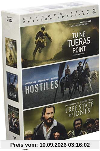 Coffret Aventure 3 Films : tu ne tueras Point hostiles Free States of Jones
