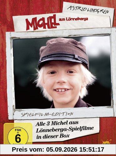 Astrid Lindgren: Michel aus Lönneberga - Alle 3 Michel-Spielfilme in dieser Box (Spielfilm-Edition, 3 Discs)