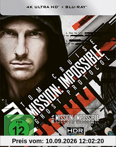 Mission: Impossible 4 - Phantom Protokoll (4K Ultra HD) (+ Blu-ray) limitiertes Steelbook (exklusiv bei Amazon.de)