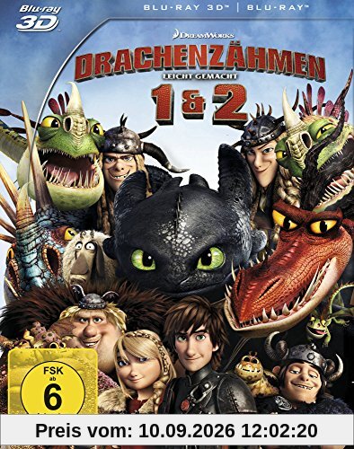 Drachenzähmen leicht gemacht 1 und 2 Doppelbox [3D Blu-ray]