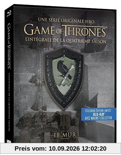 Game of Thrones Steelbook komplette Staffel 4- EU IMPORT mit deutscher Sprache - mit Magnet The Wall [blu_ray] …