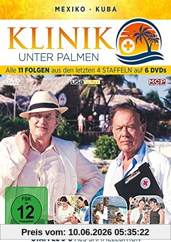 Klinik unter Palmen - Alle 11 Folgen aus den letzten 4 Staffeln auf 6DVDs