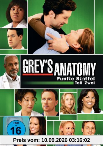 Grey's Anatomy: Die jungen Ärzte - Fünfte Staffel, Teil Zwei [4 DVDs]