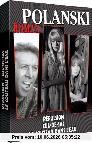 Coffret Roman Polanski : Répulsion - Cul-de-sac - Le couteau dans l'eau [FR Import]