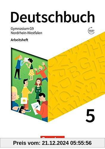 Deutschbuch Gymnasium - Nordrhein-Westfalen - Neue Ausgabe: 5. Schuljahr - Arbeitsheft mit Lösungen