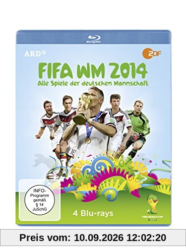 FIFA WM 2014 - Alle Spiele der deutschen Mannschaft (4 Discs) [Blu-ray]