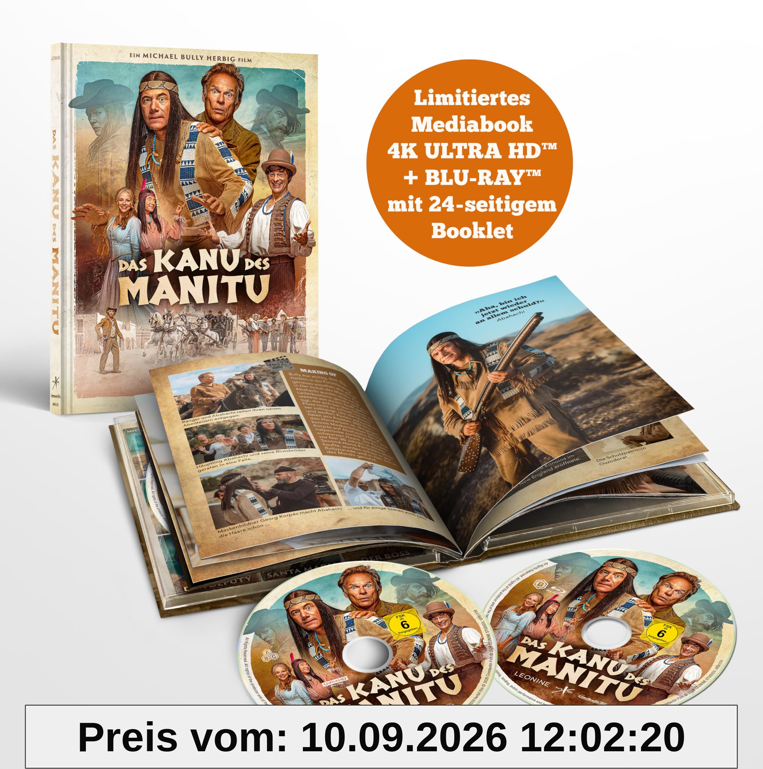 Das Kanu des Manitu - Lim. Mediabook (4K Ultra HD + BD) [Blu-ray]