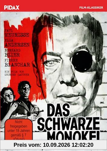 Das schwarze Monokel (Le monocle noir) / Spannender Kriminalfilm mit pechschwarzem Humor (Pidax Film-Klassiker)