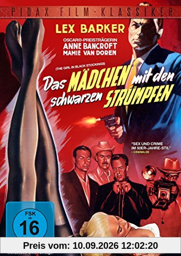 Das Mädchen mit den schwarzen Strümpfen (The Girl in Black Stockings) - Thriller mit Lex Barker und Anne Bancroft (Pidax Film-Klassiker)