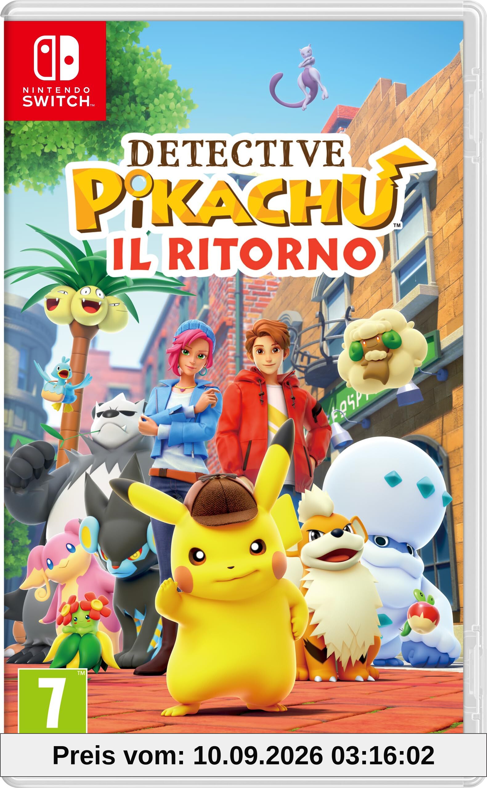 DETECTIVE PIKACHU LE RETOUR-Jeu vidéo Nintendo - Ed. Italien - Version sur carte