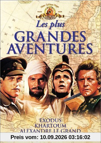 Coffret Aventures 4 DVD : Exodus / Khartoum / Alexandre le Grand / Les Vikings [FR Import]