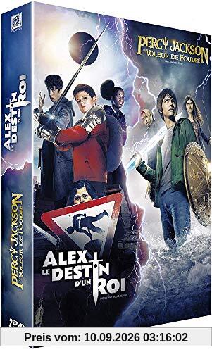 Coffret 2 films : alex, le destin d'un roi ; percy jackson, le voleur de foudre [FR Import]