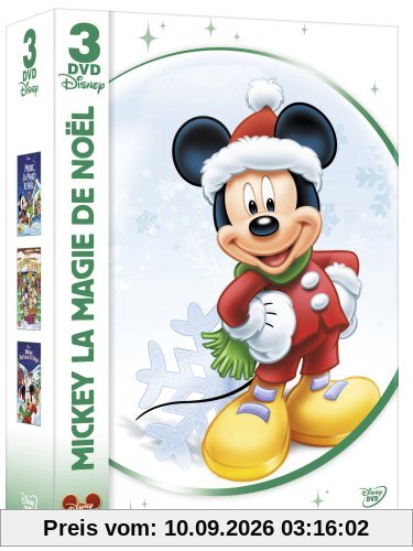 Coffret mickey la magie de noël : la magie de noël ; le calendrier de noël ; noël sous la neige [FR Import]