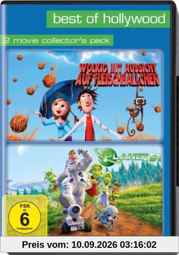 Best of Hollywood 2012 - 2 Movie Collector's, Pack 118 (Wolkig mit Aussicht auf Fleischbällchen / Planet 51) [2 DVDs]