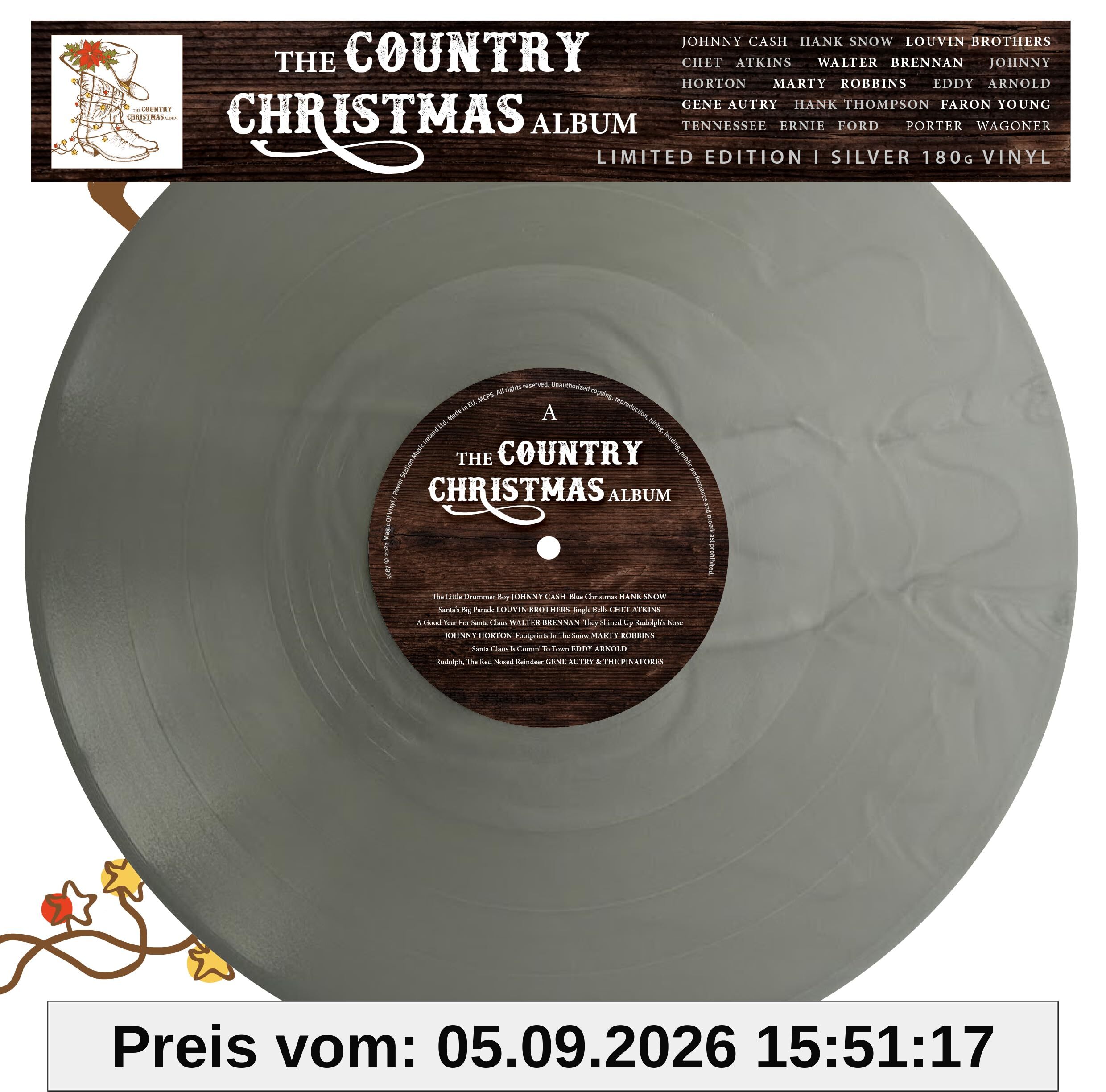 The Country Christmas Album - Limitiert, 180gr. silber [ Limited Edition / colored Vinyl / 180g Vinyl] [Vinyl LP]