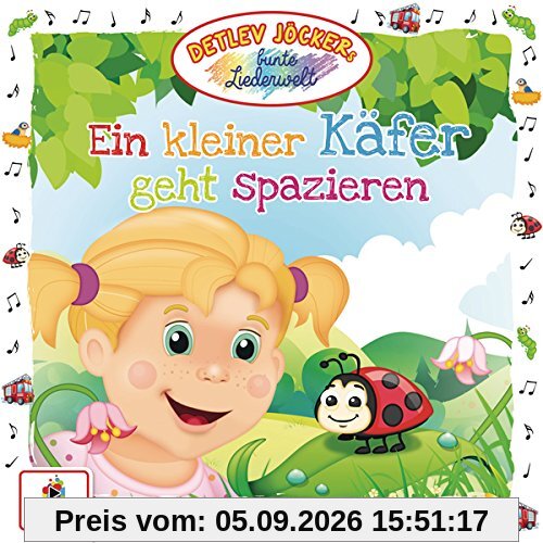 Ein Kleiner Käfer Geht Spazieren