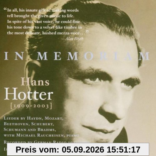 In memoriam Hans Hotter