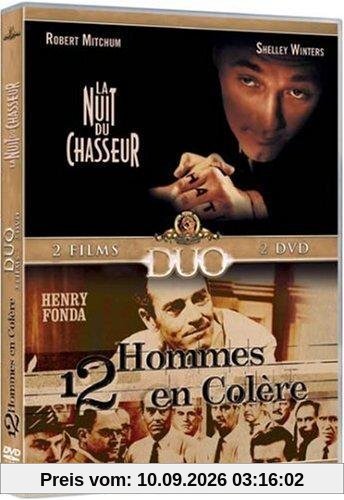 La Nuit du chasseur / 12 hommes en colère - Coffret 2 DVD