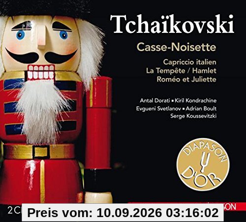 Tchaikovski : Casse-Noisette et autres uvres orchestrales. Dorati, Kondrachine, Svetlanov, Boult, Koussevitzki.