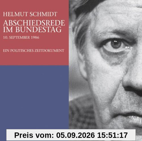 Abschiedsrede im Bundestag