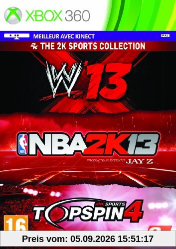 NBA 2K13 + WWE 13 + Top Spin 4