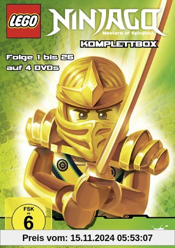 Lego Ninjago Komplettbox, Folge 1-26 [4 DVDs]