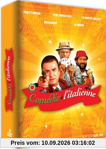 Coffret comédie a l'italienne : pair et impair ; 2 super flics ; la grosse pagaille ; mascarade ; la guigne [FR Import]