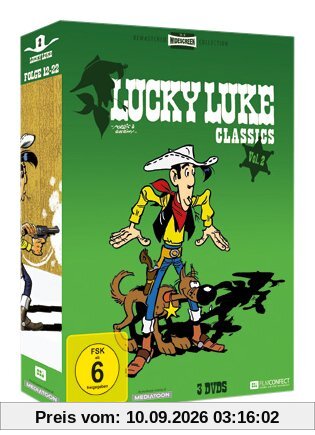 Lucky Luke Classics - Vol. 2, Folge 12-22 (Remastered Widescreen Collection inkl. Comic im Pocket-Size-Format) [3 DVDs]