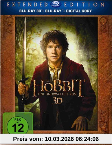 Peter Jackson Der Hobbit, Eine Unerwartete Reise - Extended Edition 3D/2D (5 Discs)
