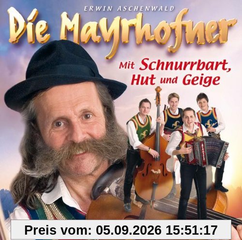 Mit Schnurrbart,Hut und Geige