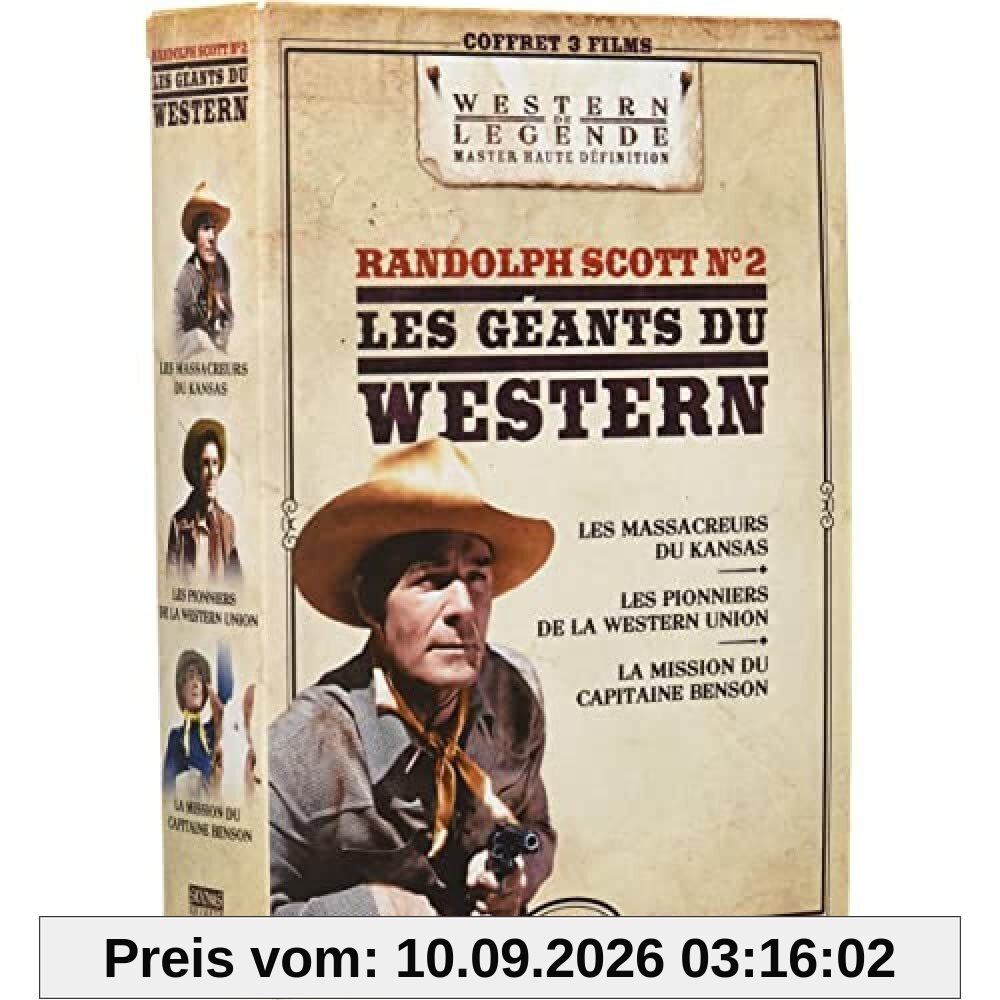 Les géants du western : randolph scott n° 2 - coffret 3 films [FR Import]