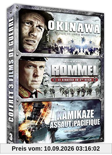 Coffret films de guerre : okinawa ; rommel, le stratège du iiie reich ; kamikaze, assaut dans le pacifique [FR Import]