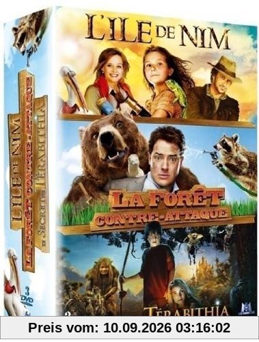 Coffret aventure 2011 : l'île de nim ; la forêt contre attaque ; le secret de terabithia [FR Import]