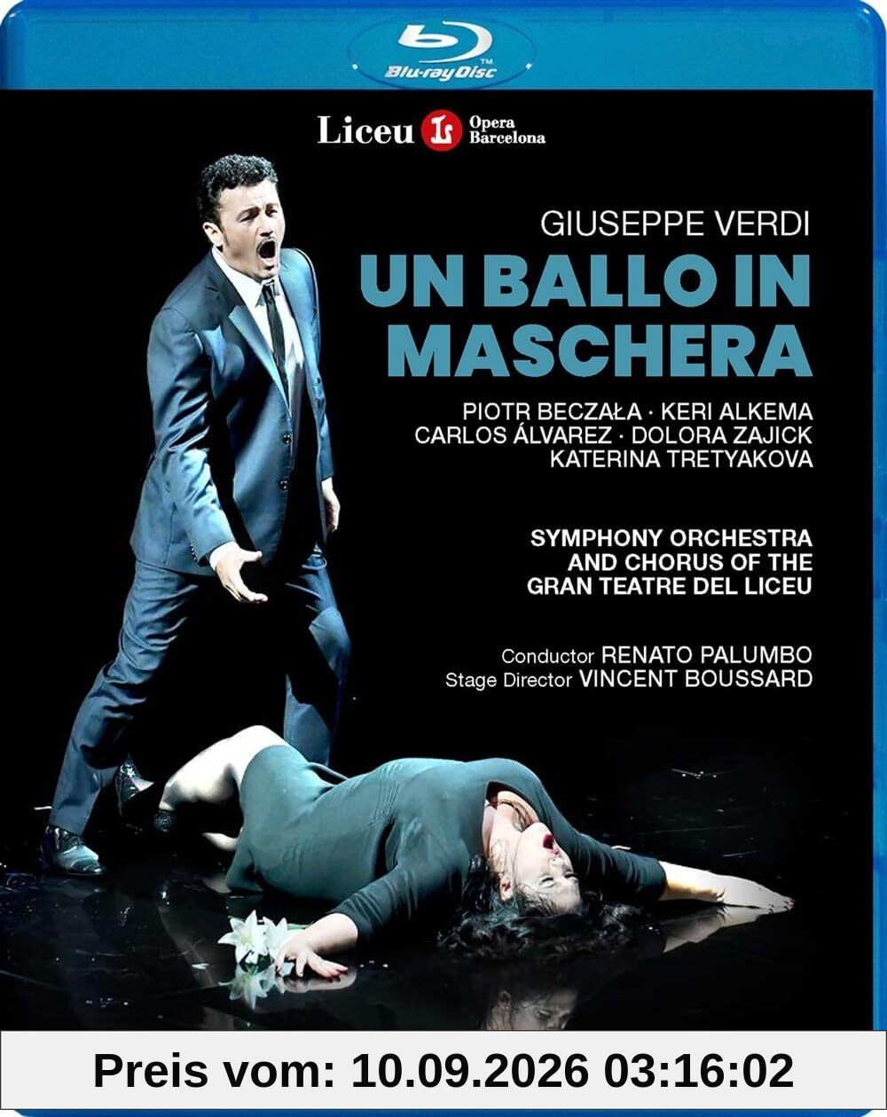 Verdi: un Ballo in Maschera (Teatre Del Liceu, 2017, Regie: Boussard) [Blu-ray]