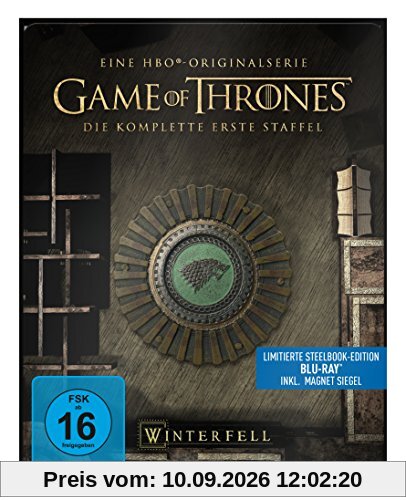 Game of Thrones - Die komplette 1. Staffel (Steelbook) - mit Magnet Siegel Haus Stark [Blu-ray]