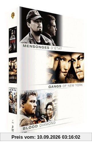 Coffret Leonardo di Caprio : Mensonges d'état, Gangs of New York, Blood diamond