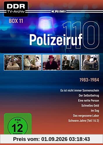 Polizeiruf 110 - Box 11 (DDR TV-Archiv) mit Sammelrücken [4 DVDs]