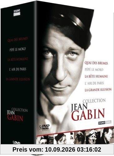 Coffret jean gabin : le quai des brumes ; la bete humaine ; l'air de paris ; pepe le moko ; la grande illusion [FR Import]