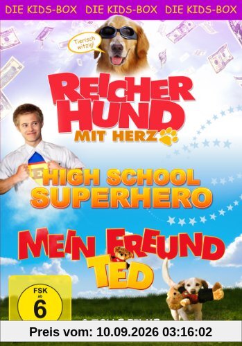 Die Kids-Box - Boxset mit 3 tollen Kinderfilmen (Reicher Hund mit Herz, High School Superhero, Mein Freund Ted) [3 DVDs]